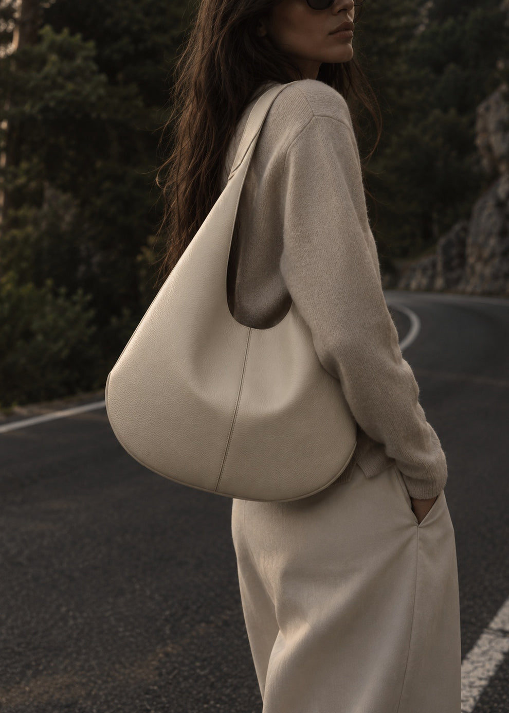 SIENA in Cream — model close-up